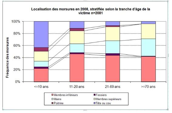 Localisation morsures